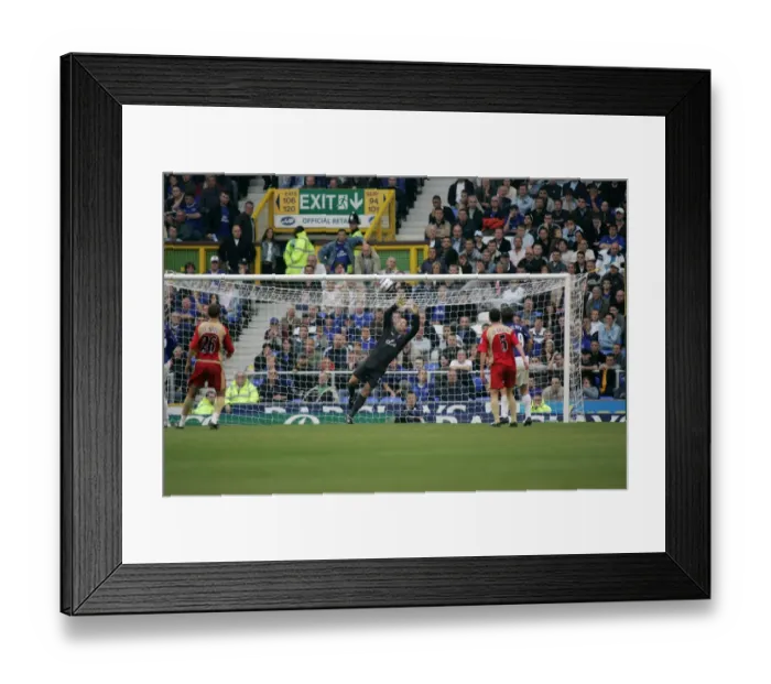 Framed Print : A Leap to Save: Nigel Martyn's Dramatic Goalkeeping Action Framed Print : A Leap to Save: Nigel Martyn's Dramatic Goalkeeping Action