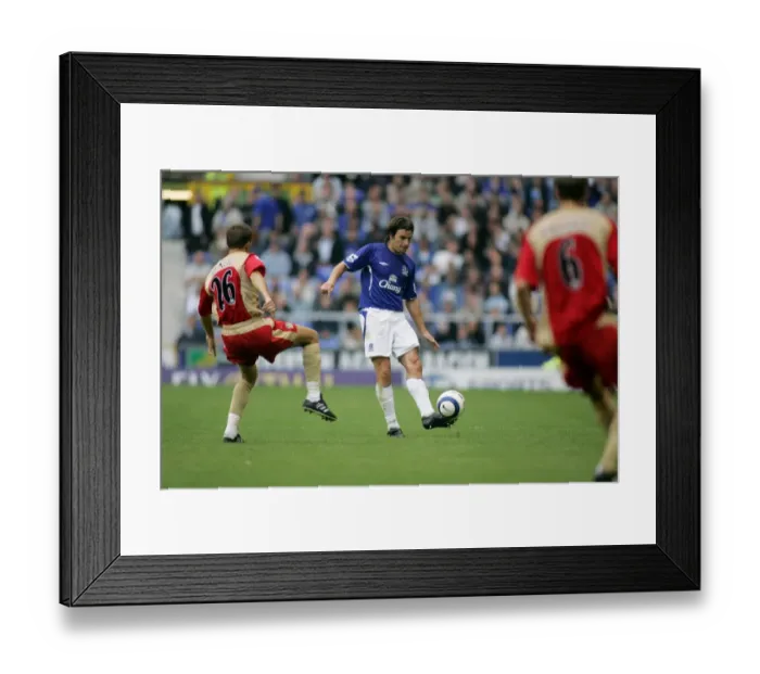 Framed Print : Nuno Valente: Driving Everton's Midfield Forward Framed Print : Nuno Valente: Driving Everton's Midfield Forward