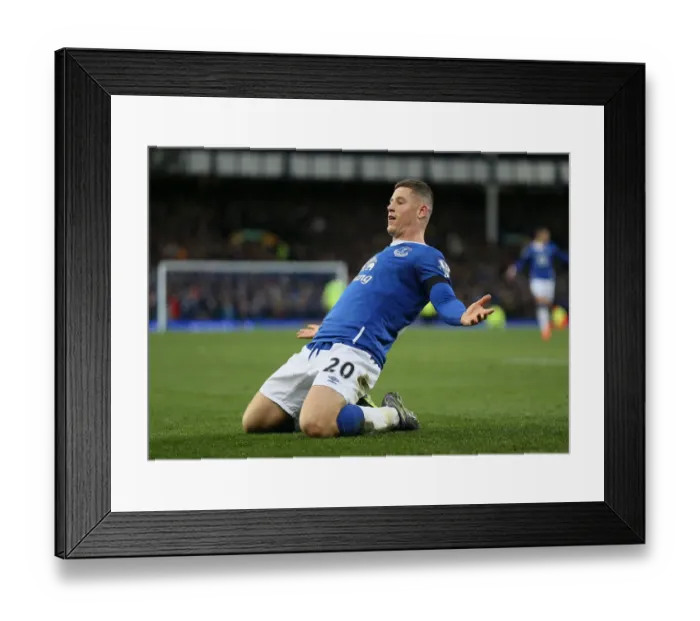 Framed Print : Ross Barkley's Triumph: Everton's Thrilling Third Goal vs. Aston Villa in the Premier League Framed Print : Ross Barkley's Triumph: Everton's Thrilling Third Goal vs. Aston Villa in the Premier League