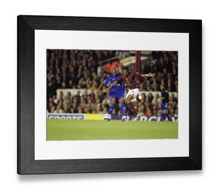 Framed Print : Determination on the Field: Marcus Bent vs. Gilberto Silva - A Football Showdown Framed Print : Determination on the Field: Marcus Bent vs. Gilberto Silva - A Football Showdown