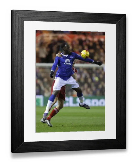 Framed Print : Everton's Lukaku vs. Ayala: A Fierce Battle for Cup Supremacy Framed Print : Everton's Lukaku vs. Ayala: A Fierce Battle for Cup Supremacy