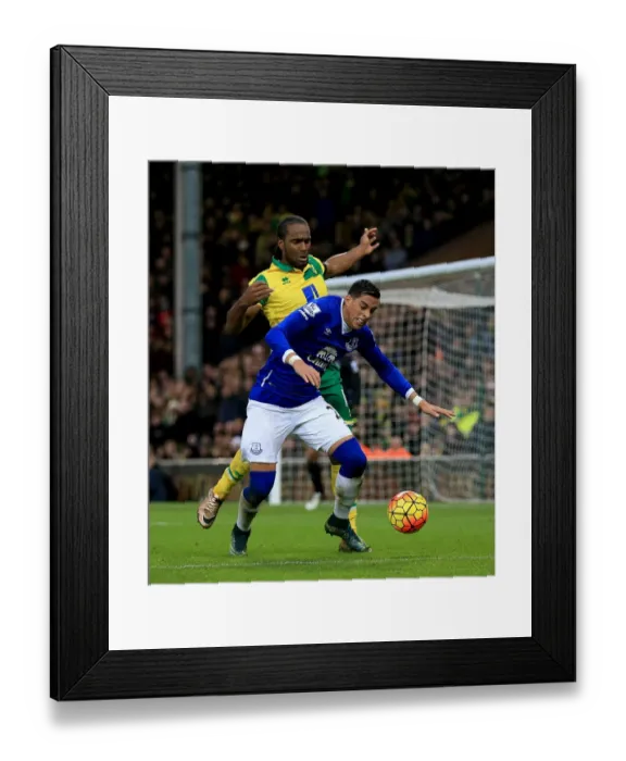 Framed Print : Intense Rivalry: Funes Mori vs. Jerome - Norwich City vs. Everton Premier League Clash Framed Print : Intense Rivalry: Funes Mori vs. Jerome - Norwich City vs. Everton Premier League Clash