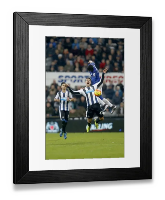 Framed Print : Intense Rivalry: Funes Mori vs. Mitrovic - Battle for the Ball in Newcastle v Everton Premier League Clash Framed Print : Intense Rivalry: Funes Mori vs. Mitrovic - Battle for the Ball in Newcastle v Everton Premier League Clash