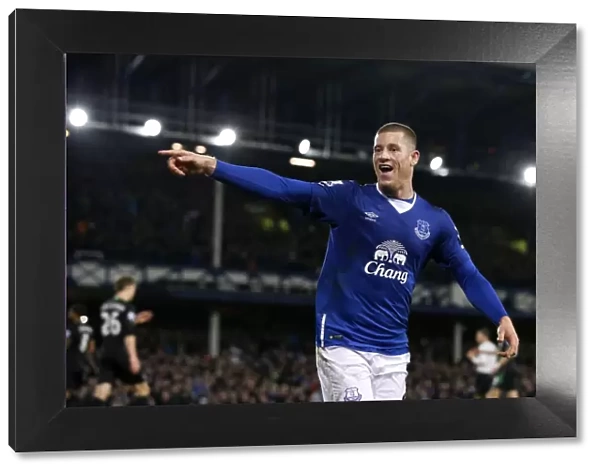 Everton's Double Delight: Ross Barkley's Euphoric Reaction to Deulofeu's Goal (BPL)