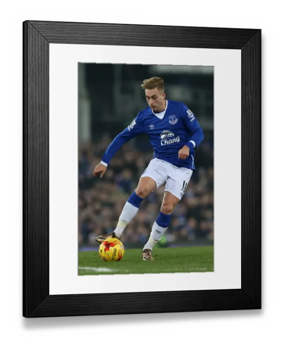 Framed Print : Everton's Gerard Deulofeu in Action against Manchester City in Capital One Cup Semi-Final at Goodison Park Framed Print : Everton's Gerard Deulofeu in Action against Manchester City in Capital One Cup Semi-Final at Goodison Park