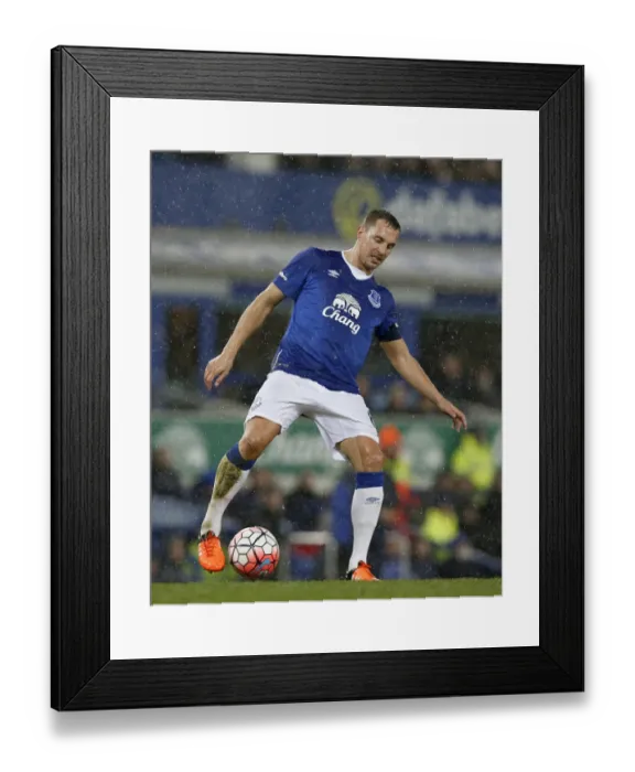 Framed Print : Everton's Jagielka in FA Cup Action vs Dagenham and Redbridge at Goodison Park (2016)