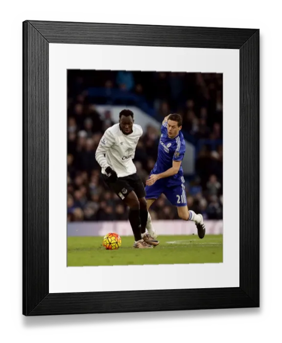 Framed Print : Intense Rivalry: Lukaku vs Matic - Premier League Showdown: Chelsea vs Everton