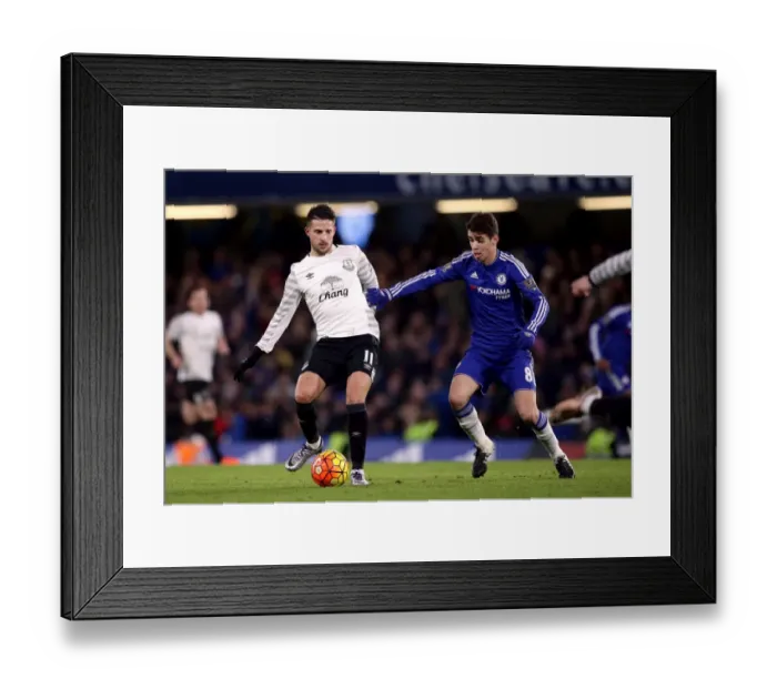 Framed Print : Battle for the Ball: Mirallas vs. Oscar - Premier League Rivalry at Stamford Bridge Framed Print : Battle for the Ball: Mirallas vs. Oscar - Premier League Rivalry at Stamford Bridge