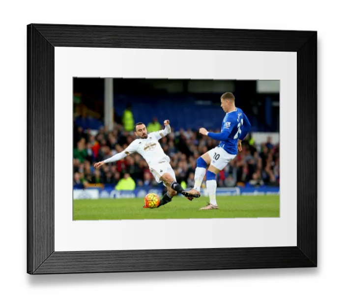 Framed Print : Barclays Premier League - Everton v Swansea City - Goodison Park Framed Print : Barclays Premier League - Everton v Swansea City - Goodison Park