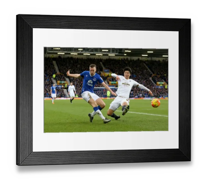 Framed Print : Battleground Goodison: Oviedo vs. Ki Sung-yueng - Everton vs. Swansea City Premier League Showdown