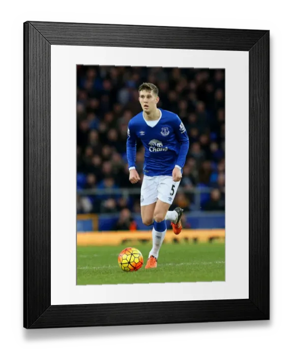 Framed Print : John Stones in Action: Everton vs Swansea City, Premier League at Goodison Park Framed Print : John Stones in Action: Everton vs Swansea City, Premier League at Goodison Park