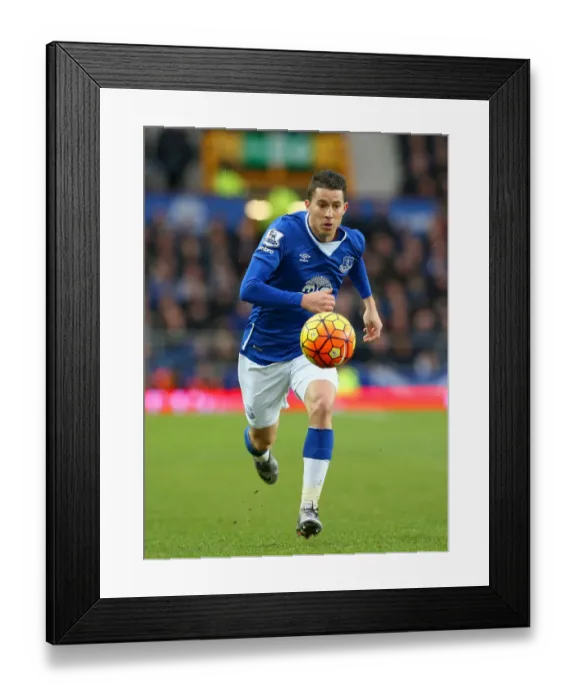 Framed Print : Everton vs Swansea City: Bryan Oviedo at Goodison Park - Barclays Premier League