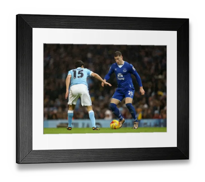 Framed Print : Semi-Final Showdown: Ross Barkley vs Jesus Navas - Manchester City vs Everton, Capital One Cup Framed Print : Semi-Final Showdown: Ross Barkley vs Jesus Navas - Manchester City vs Everton, Capital One Cup