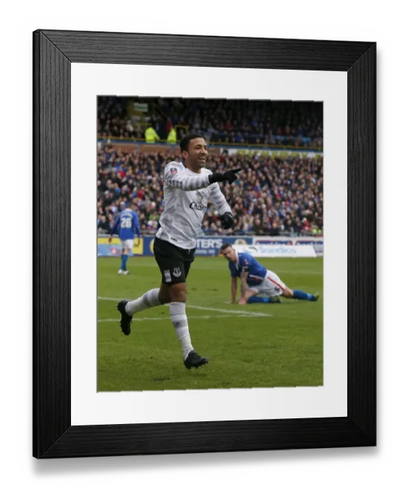 Framed Print : Everton's Aaron Lennon: Exulting in His Second Goal Against Carlisle United in the FA Cup Framed Print : Everton's Aaron Lennon: Exulting in His Second Goal Against Carlisle United in the FA Cup