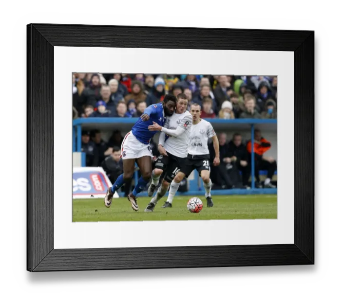 Framed Print : McCarthy vs Ibehre: Everton's James McCarthy and Carlisle United's Jabo Ibehre Clash in FA Cup Fourth Round Framed Print : McCarthy vs Ibehre: Everton's James McCarthy and Carlisle United's Jabo Ibehre Clash in FA Cup Fourth Round