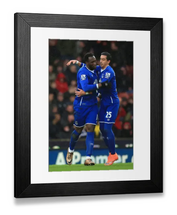 Framed Print : Lukaku's Strike: Everton's Historic First Goal vs Stoke City at Britannia Stadium Framed Print : Lukaku's Strike: Everton's Historic First Goal vs Stoke City at Britannia Stadium