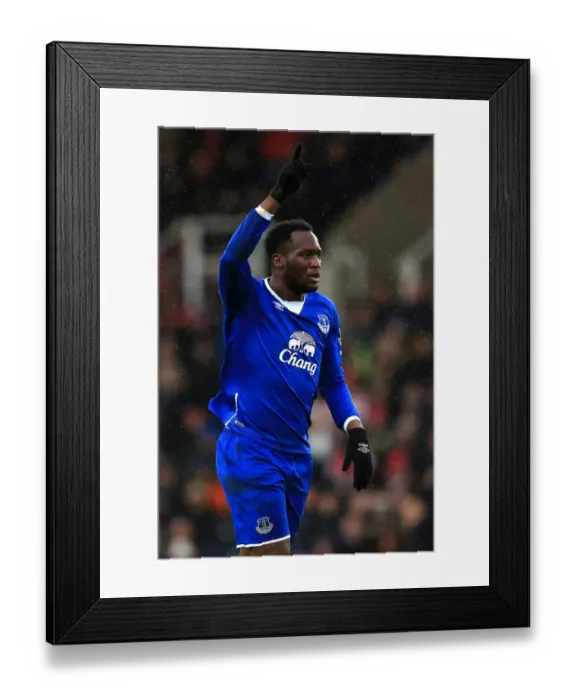 Framed Print : Romelu Lukaku's First Goal: Everton's Triumph at Stoke City (BPL) Framed Print : Romelu Lukaku's First Goal: Everton's Triumph at Stoke City (BPL)