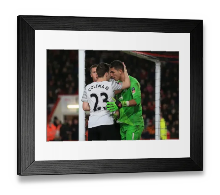 Framed Print : Fifth Round FA Cup Battle: Everton vs. AFC Bournemouth at Vitality Stadium