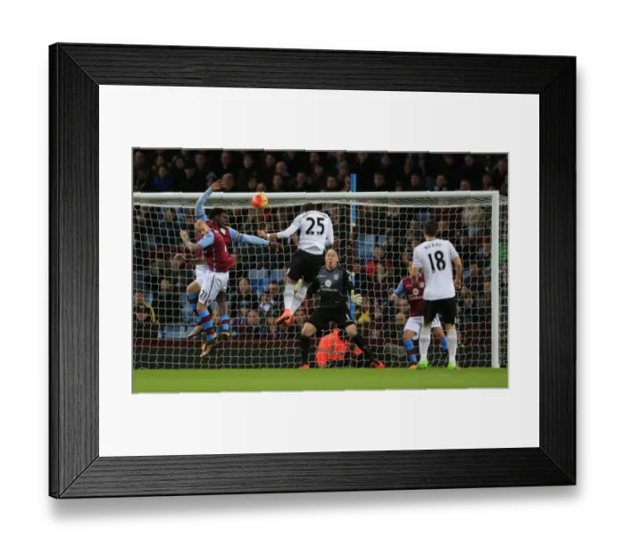 Framed Print : Barclays Premier League - Aston Villa v Everton - Villa Park