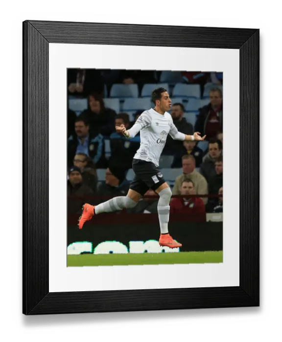 Framed Print : Funes Mori Strikes First: Everton's Victory at Villa Park in Premier League Framed Print : Funes Mori Strikes First: Everton's Victory at Villa Park in Premier League