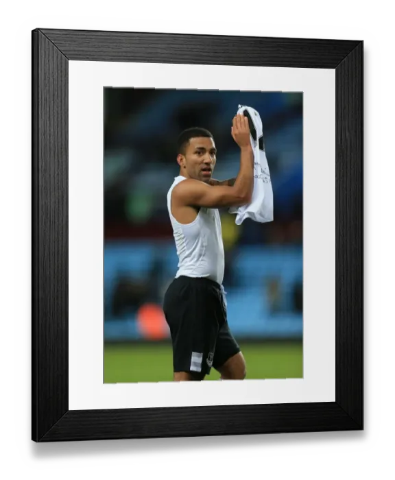 Framed Print : Everton's Aaron Lennon Honors Fans with Heartfelt Applause at Villa Park Framed Print : Everton's Aaron Lennon Honors Fans with Heartfelt Applause at Villa Park