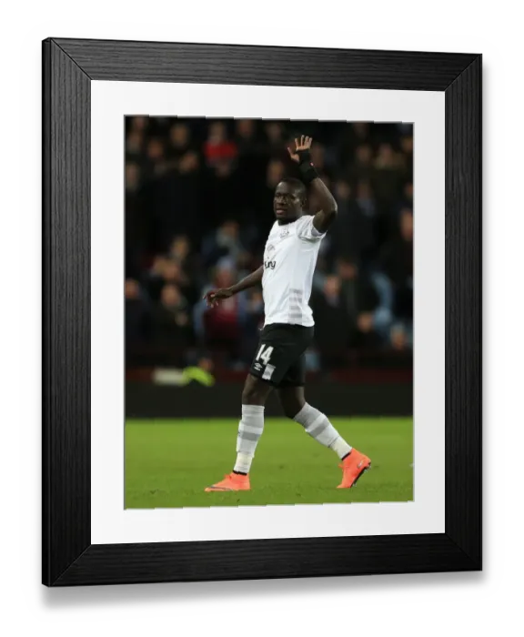 Framed Print : Everton's Oumar Niasse in Action: Thrilling Premier League Clash at Villa Park Framed Print : Everton's Oumar Niasse in Action: Thrilling Premier League Clash at Villa Park