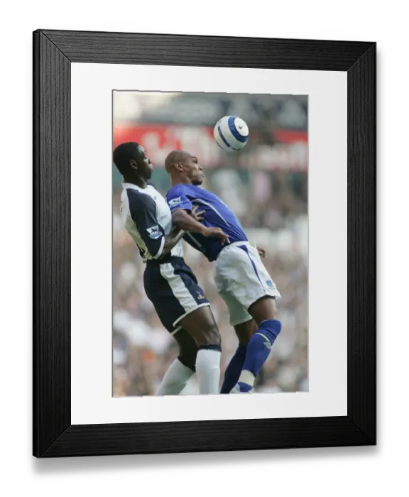 Framed Print : Marcus Bent Shields Off Ledley King: Everton Teams Up in Defensive Stand Framed Print : Marcus Bent Shields Off Ledley King: Everton Teams Up in Defensive Stand