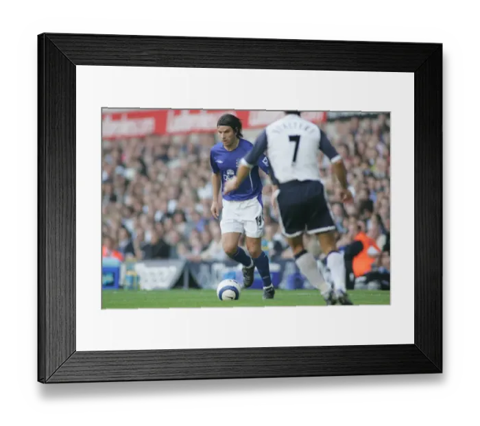 Framed Print : Determined Stride: Nuno Valente of Everton Football Club Marches Forward with the Ball Framed Print : Determined Stride: Nuno Valente of Everton Football Club Marches Forward with the Ball