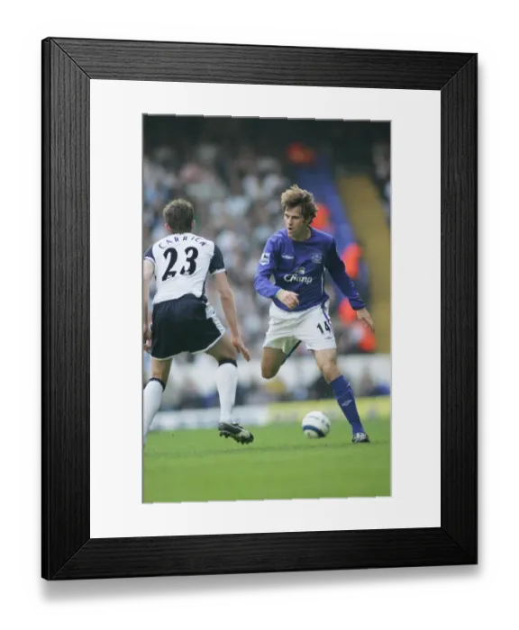 Framed Print : Kilbane vs. Carrick: A Moment of Skill on the Everton Football Field - Kilbane Tries to Outmaneuver Michael Carrick Framed Print : Kilbane vs. Carrick: A Moment of Skill on the Everton Football Field - Kilbane Tries to Outmaneuver Michael Carrick