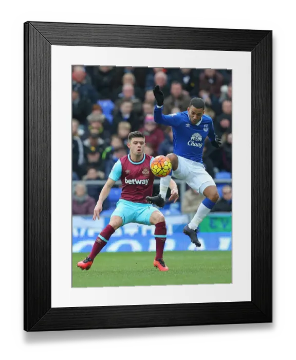 Framed Print : Everton vs. West Ham United: A Battle at Goodison Park - Cresswell vs. Lennon Framed Print : Everton vs. West Ham United: A Battle at Goodison Park - Cresswell vs. Lennon