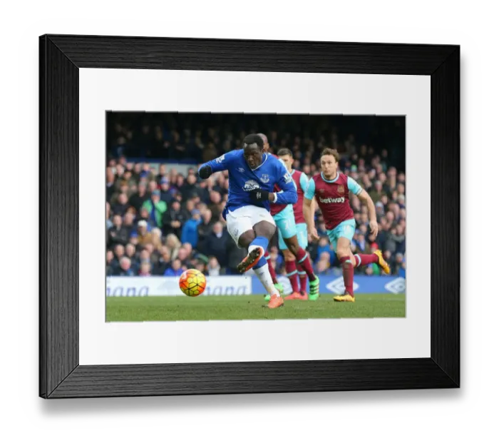 Framed Print : Lukaku's Missed Penalty: Everton vs. West Ham United, Premier League - Goodison Park Framed Print : Lukaku's Missed Penalty: Everton vs. West Ham United, Premier League - Goodison Park