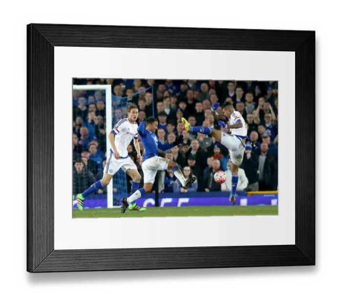 Framed Print : Everton vs Chelsea: Aerial Battle - Emirates FA Cup Quarter-Final at Goodison Park Framed Print : Everton vs Chelsea: Aerial Battle - Emirates FA Cup Quarter-Final at Goodison Park