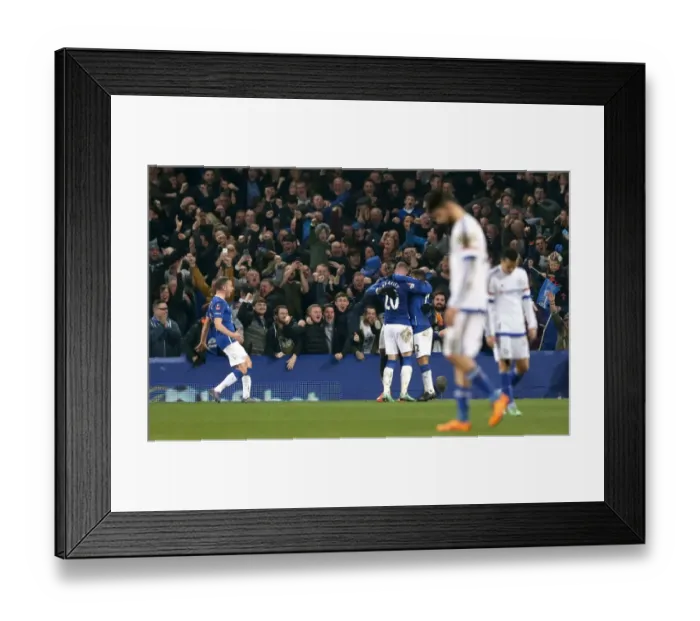 Framed Print : Everton's Romelu Lukaku Celebrates Second Goal vs. Chelsea in Emirates FA Cup Quarterfinal at Goodison Park Framed Print : Everton's Romelu Lukaku Celebrates Second Goal vs. Chelsea in Emirates FA Cup Quarterfinal at Goodison Park