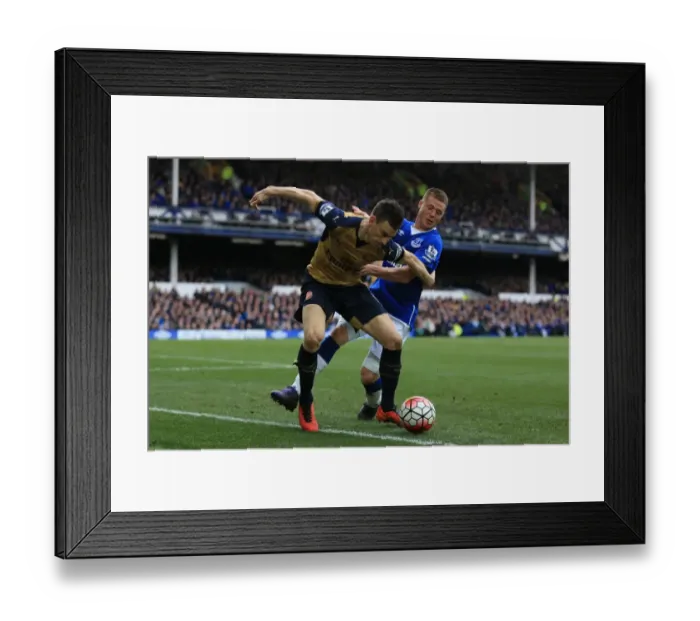 Framed Print : Clash at Goodison Park: McCarthy vs. Koscielny - Everton vs. Arsenal, Premier League: A Battle for the Ball Framed Print : Clash at Goodison Park: McCarthy vs. Koscielny - Everton vs. Arsenal, Premier League: A Battle for the Ball