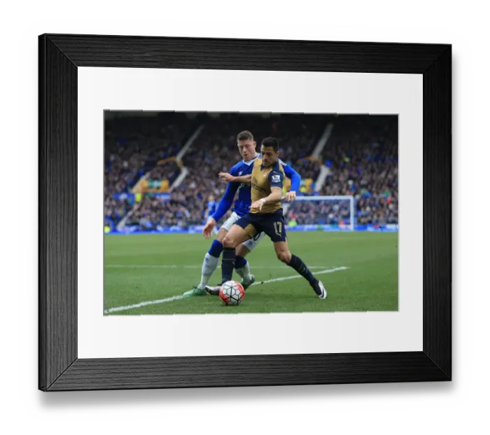 Framed Print : Barkley vs. Sanchez: Intense Rivalry at Goodison Park - Everton vs. Arsenal, Barclays Premier League Framed Print : Barkley vs. Sanchez: Intense Rivalry at Goodison Park - Everton vs. Arsenal, Barclays Premier League