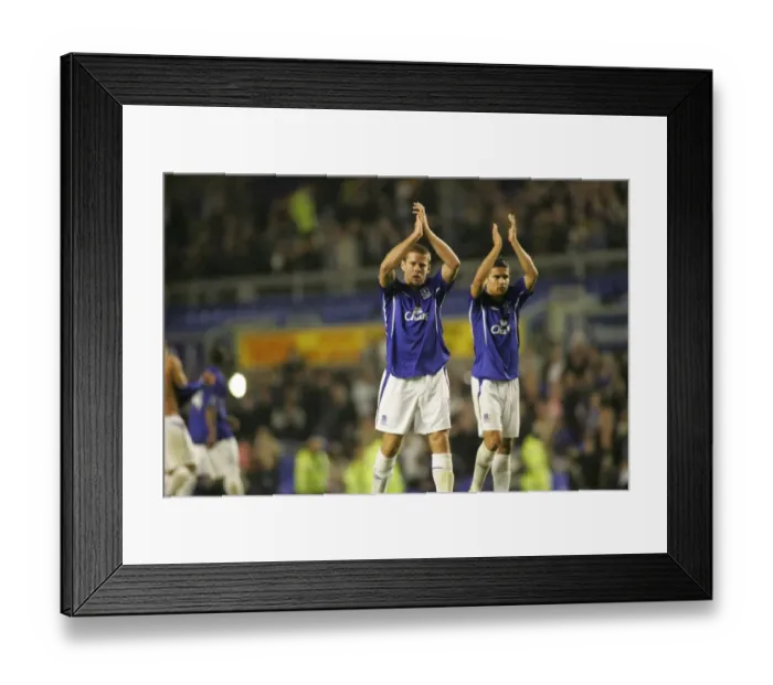 Framed Print : James Beattie and Tim Cahill Framed Print : James Beattie and Tim Cahill