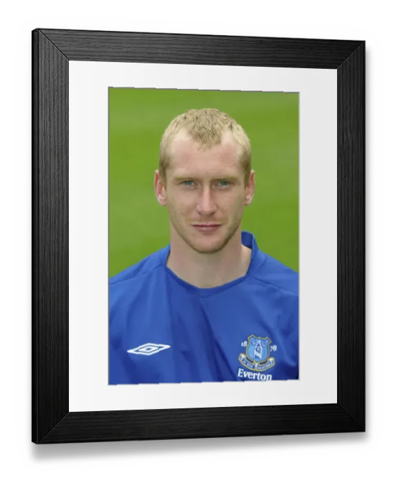 Framed Print : Tenacious Tony Hibbert: Everton Football Club's Unyielding Defender