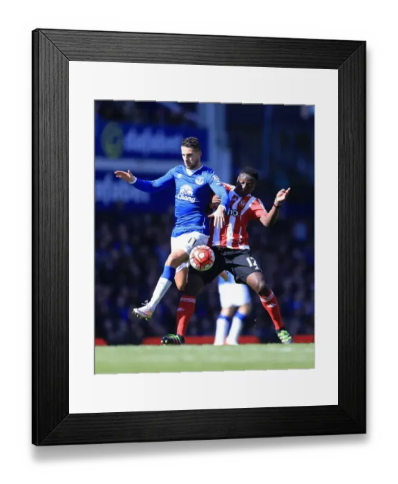 Framed Print : Battle for Supremacy: Mirallas vs. Wanyama - Everton vs. Southampton, Barclays Premier League, Goodison Park Framed Print : Battle for Supremacy: Mirallas vs. Wanyama - Everton vs. Southampton, Barclays Premier League, Goodison Park
