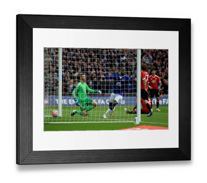 Framed Print : Everton's FA Cup Semi-Final Victory: Lukaku's Own-Goal Sparks Manchester United's Downfall at Wembley Framed Print : Everton's FA Cup Semi-Final Victory: Lukaku's Own-Goal Sparks Manchester United's Downfall at Wembley