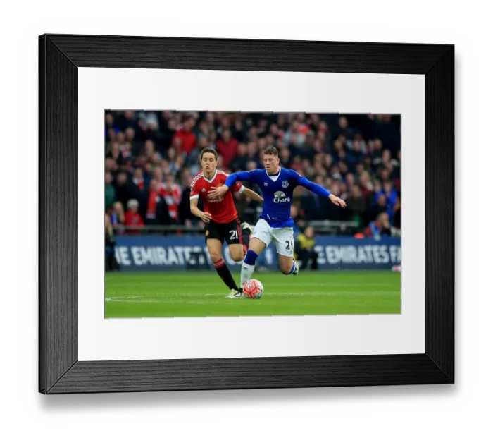 Framed Print : Intense Rivalry: Ross Barkley vs Ander Herrera - Everton vs Manchester United FA Cup Semi-Final Showdown Framed Print : Intense Rivalry: Ross Barkley vs Ander Herrera - Everton vs Manchester United FA Cup Semi-Final Showdown