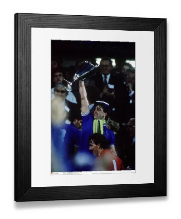 Framed Print : Everton's Glory: Kevin Ratcliffe Lifts the European Cup Winners Cup - Everton vs Rapid Vienna, 1985 Framed Print : Everton's Glory: Kevin Ratcliffe Lifts the European Cup Winners Cup - Everton vs Rapid Vienna, 1985