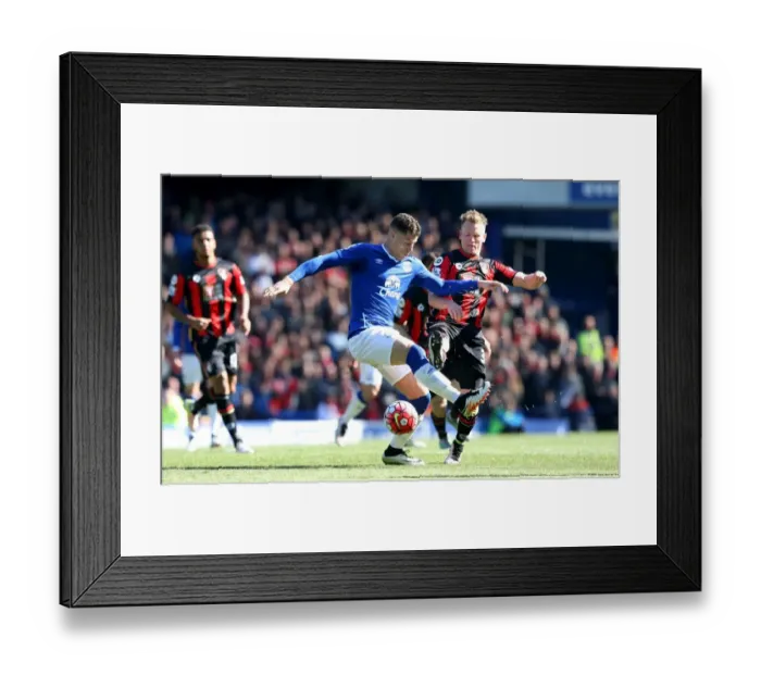 Framed Print : Ross Barkley vs Matt Ritchie: Battle for Ball in Everton vs AFC Bournemouth Premier League Clash Framed Print : Ross Barkley vs Matt Ritchie: Battle for Ball in Everton vs AFC Bournemouth Premier League Clash