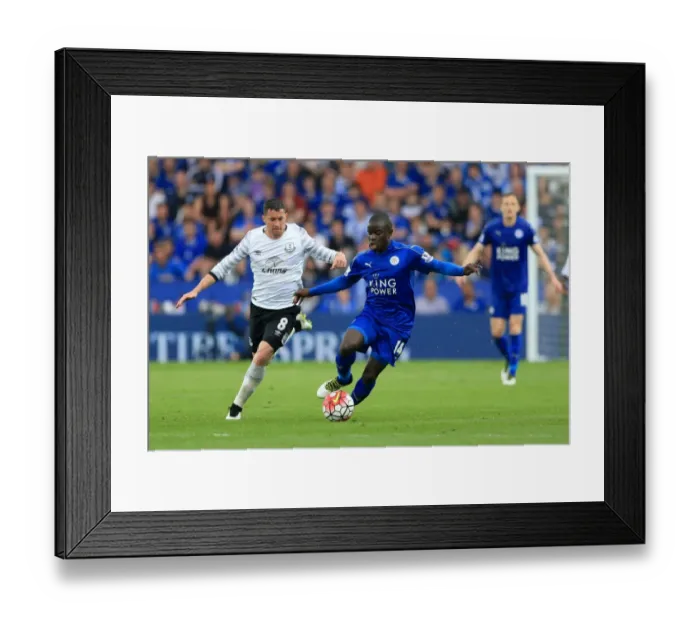 Framed Print : Clash of the Midfield Titans: Oviedo vs. Kante - Everton vs. Leicester City, Premier League Framed Print : Clash of the Midfield Titans: Oviedo vs. Kante - Everton vs. Leicester City, Premier League