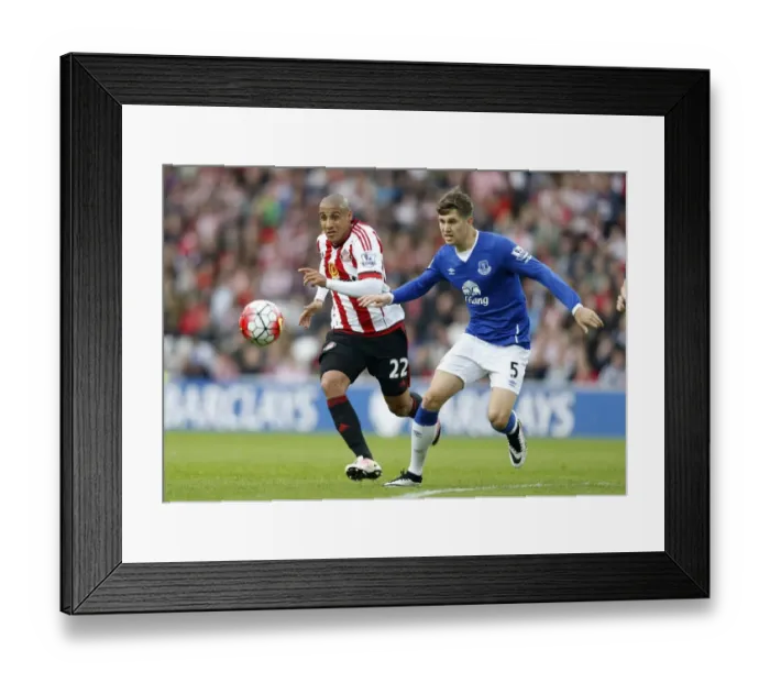 Framed Print : Battle for the Ball: Wahbi Khazri vs. John Stones - Sunderland v Everton, Barclays Premier League (Stadium of Light) Framed Print : Battle for the Ball: Wahbi Khazri vs. John Stones - Sunderland v Everton, Barclays Premier League (Stadium of Light)