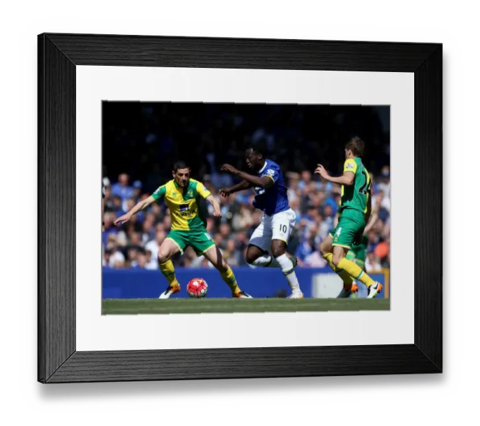 Framed Print : Lukaku vs Dorrans: A Football Rivalry Unfolds - Everton vs Norwich City Framed Print : Lukaku vs Dorrans: A Football Rivalry Unfolds - Everton vs Norwich City
