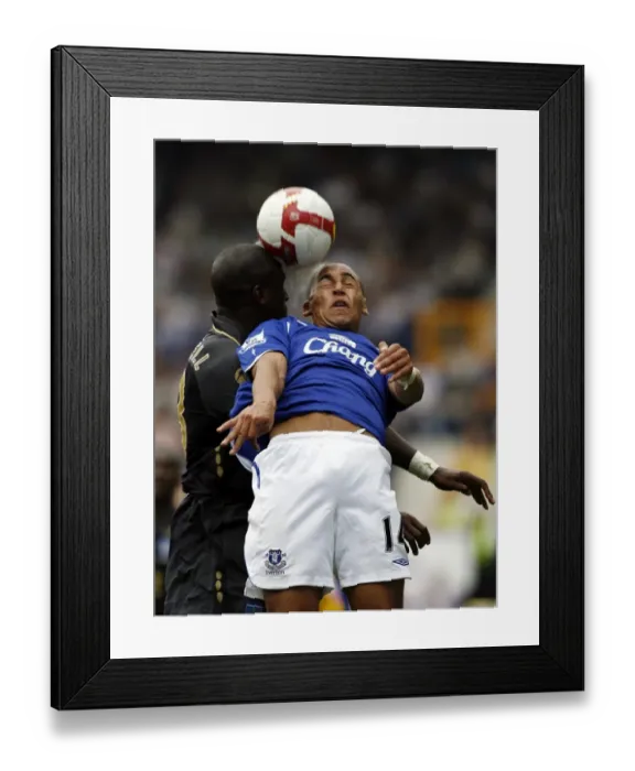 Framed Print : Everton vs Portsmouth: A Battle of the Legends - Vaughan vs Campbell Framed Print : Everton vs Portsmouth: A Battle of the Legends - Vaughan vs Campbell
