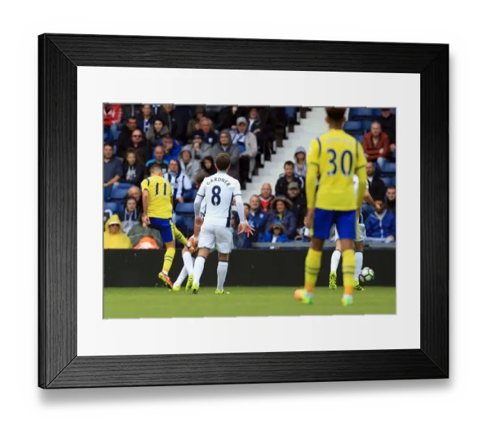Framed Print : Mirallas Strikes First: Everton's Winning Goal at West Bromwich Albion Framed Print : Mirallas Strikes First: Everton's Winning Goal at West Bromwich Albion