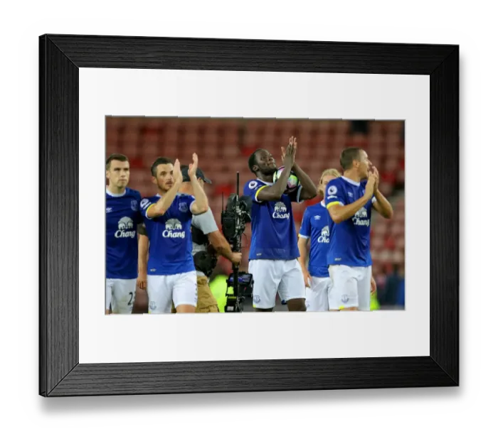 Framed Print : Everton's Romelu Lukaku Celebrates Victory: Sunderland vs. Everton, Premier League Framed Print : Everton's Romelu Lukaku Celebrates Victory: Sunderland vs. Everton, Premier League