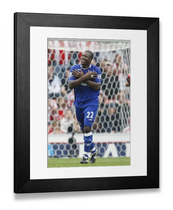 Framed Print : Football - Stoke City v Everton Barclays Premier League