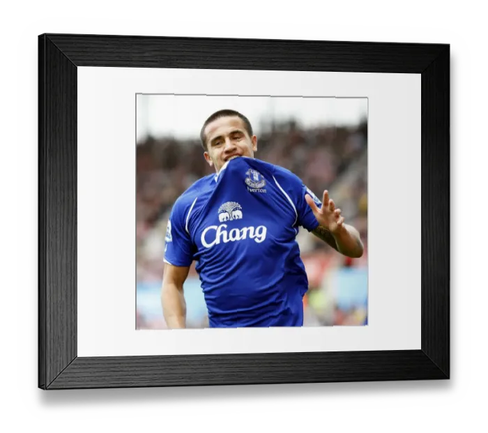 Framed Print : Tim Cahill's Hat-Trick: Everton's Thrilling Victory Over Stoke City in the Premier League Framed Print : Tim Cahill's Hat-Trick: Everton's Thrilling Victory Over Stoke City in the Premier League